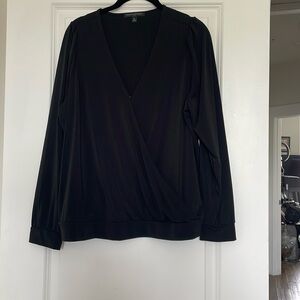 Banana Republic FAUX wrap blouse size XL EUC